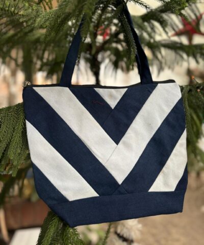 Denim "V" Bag