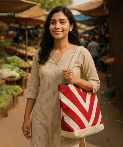 Canvas V Bag